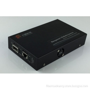 Standalone Web-Smart 10G Media Converter SFP + Fiber Module